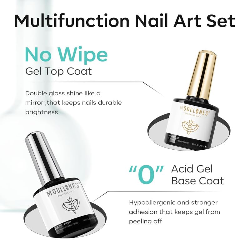 Modelones base coat enhances adhesion and creates a smooth foundation.