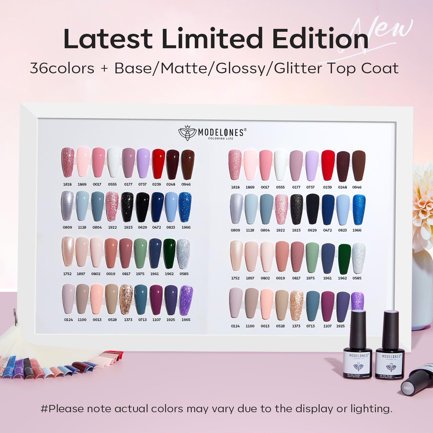 Modelones base coat for smooth application and long wear.