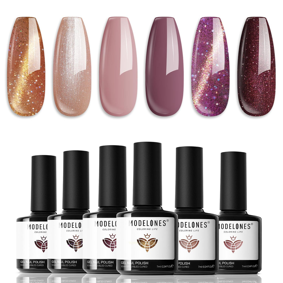Modelones cat-eye gel with magnet in action creates dramatic depth