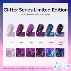 Modelones cat eye gel polish purple red with magnetic shimmer for dramatic depth