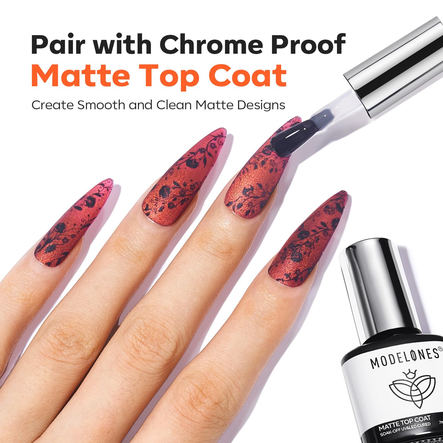 Modelones chrome-proof-matte-top-coat locks in chrome effects