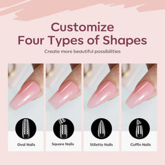 Modelones color swatches and finished nail samples for inspiration.