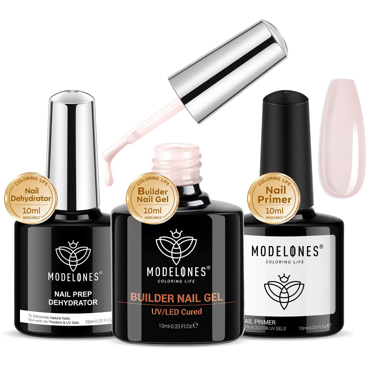 Modelones Cover Nude Builder Gel bottle for natural thickening.