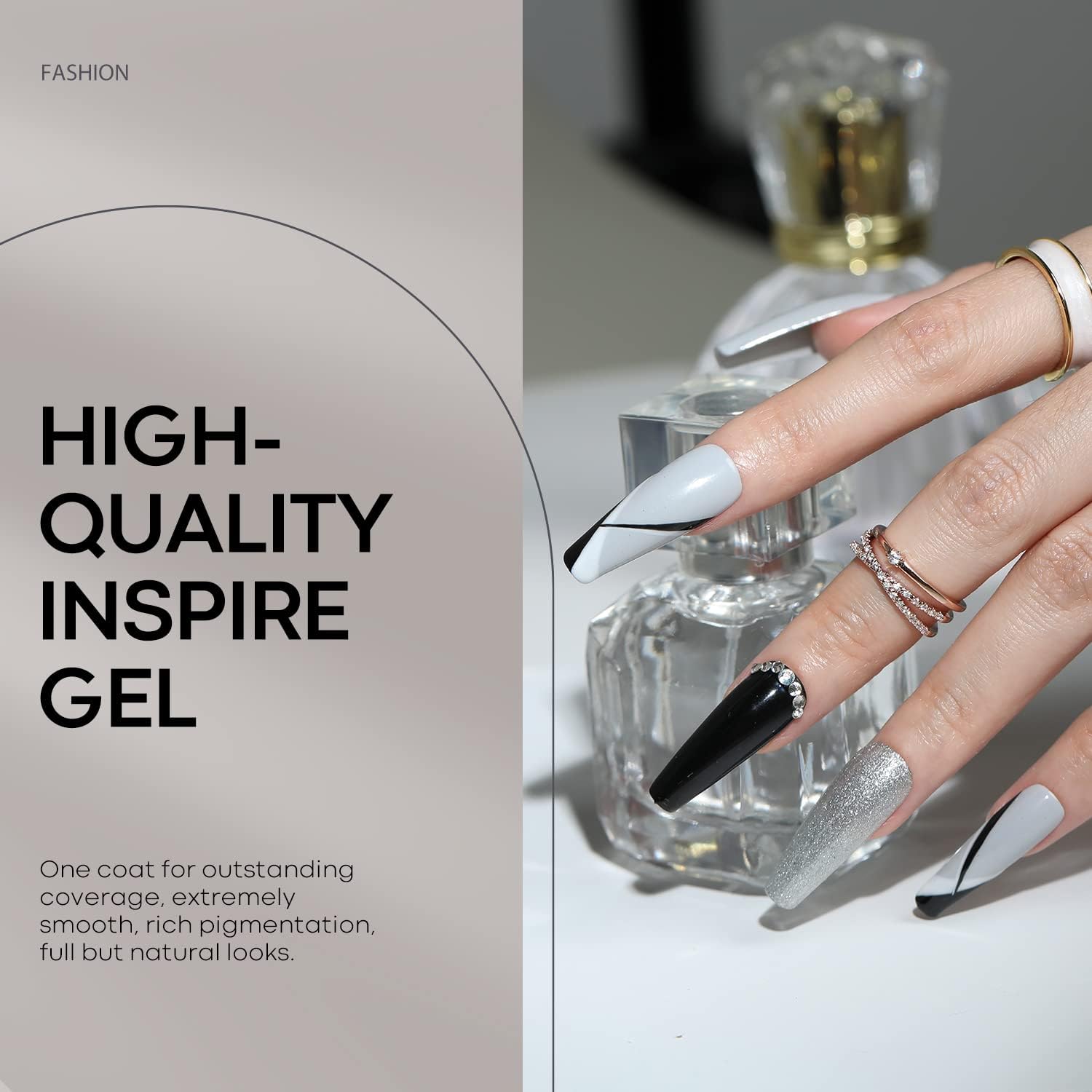Modelones dark cloud shade bottle highlights a moody, refined look ideal for minimalist nails.