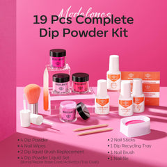 Modelones glitter rose dip powder adds sparkle for special occasions