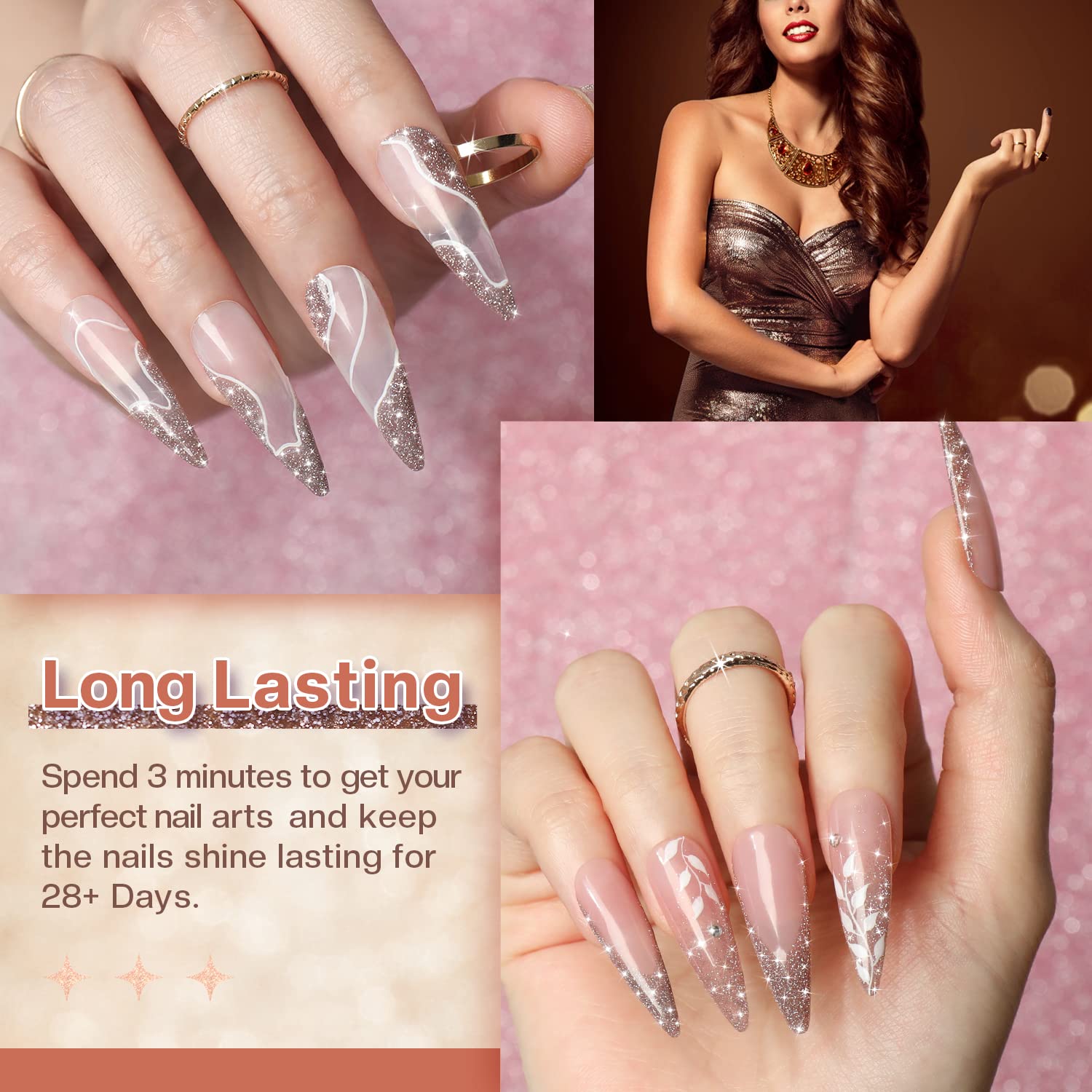 Modelones at-home manicure scene with remover kit ready