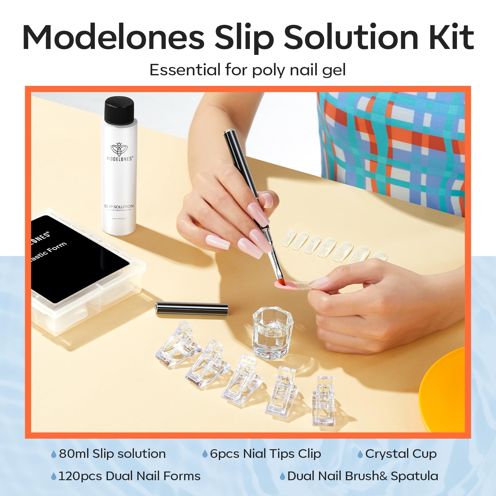 Modelones 120-piece dual nail forms set for precise size fit