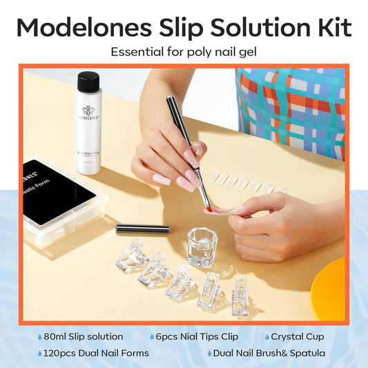 Modelones 120-piece dual nail forms set for precise size fit
