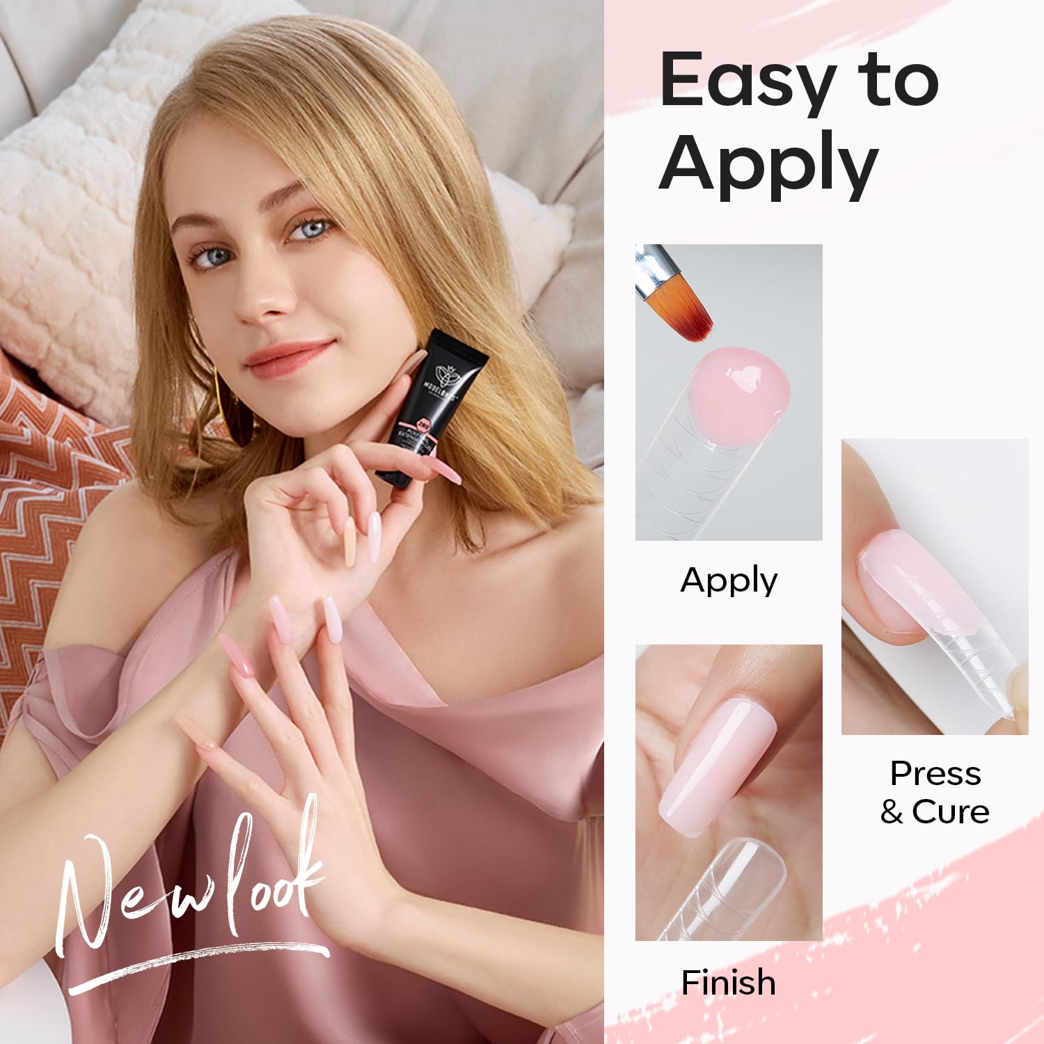 Modelones dual nail forms 48 pcs in 12 sizes for extensions