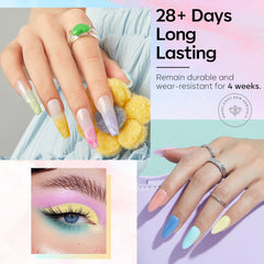 Modelones dual nail forms 48 pcs in 12 sizes assist precise shaping.
