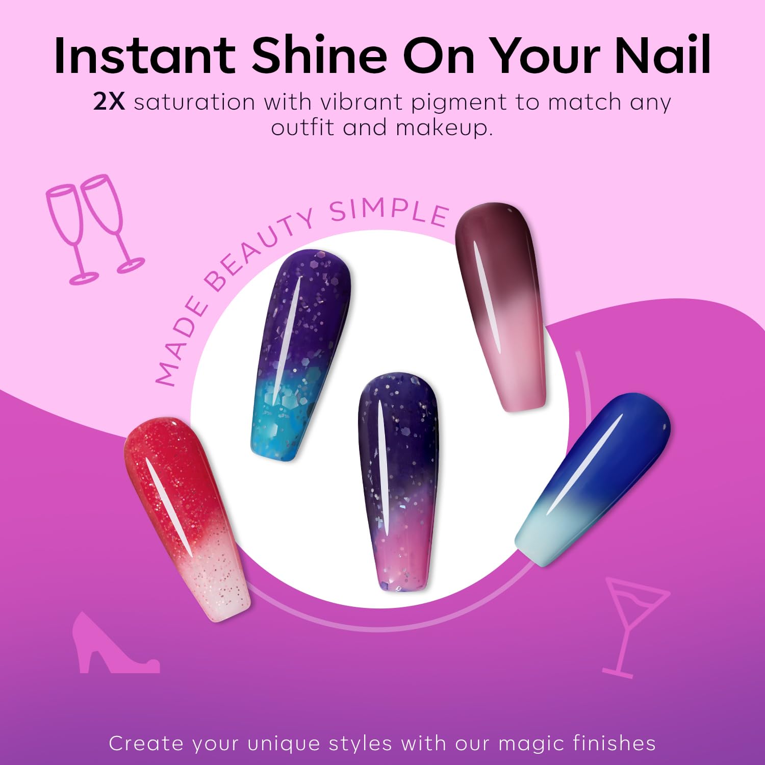Modelones inspire Gel technology delivers smooth finish and easy glide.
