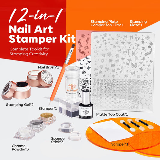 Modelones French-tip-stamper for precise French tips at home