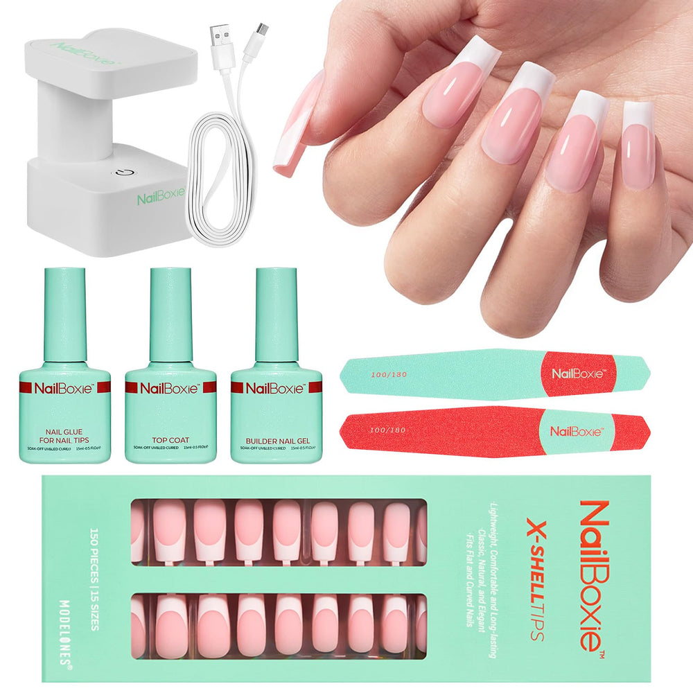 Modelones gel nail kit unboxing shows everything for at home manicure.