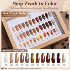 Modelones gold glitter polish adds a shimmering accent for parties
