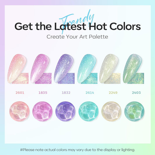 Modelones mermaid glitter blue polish adds oceanic shimmer for chic nails
