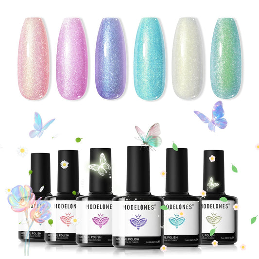 Modelones pastel aurora collection colors for a fresh, long‑lasting manicure