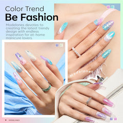 Modelones pink pearl glitter gel offers elegant sparkle for everyday wear