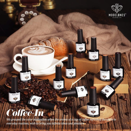 Modelones tawny cinnamon brown bottle for warm, sophisticated nails