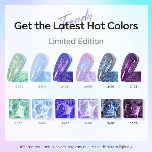 Modelones gel polish set with clear color window for shade selection.