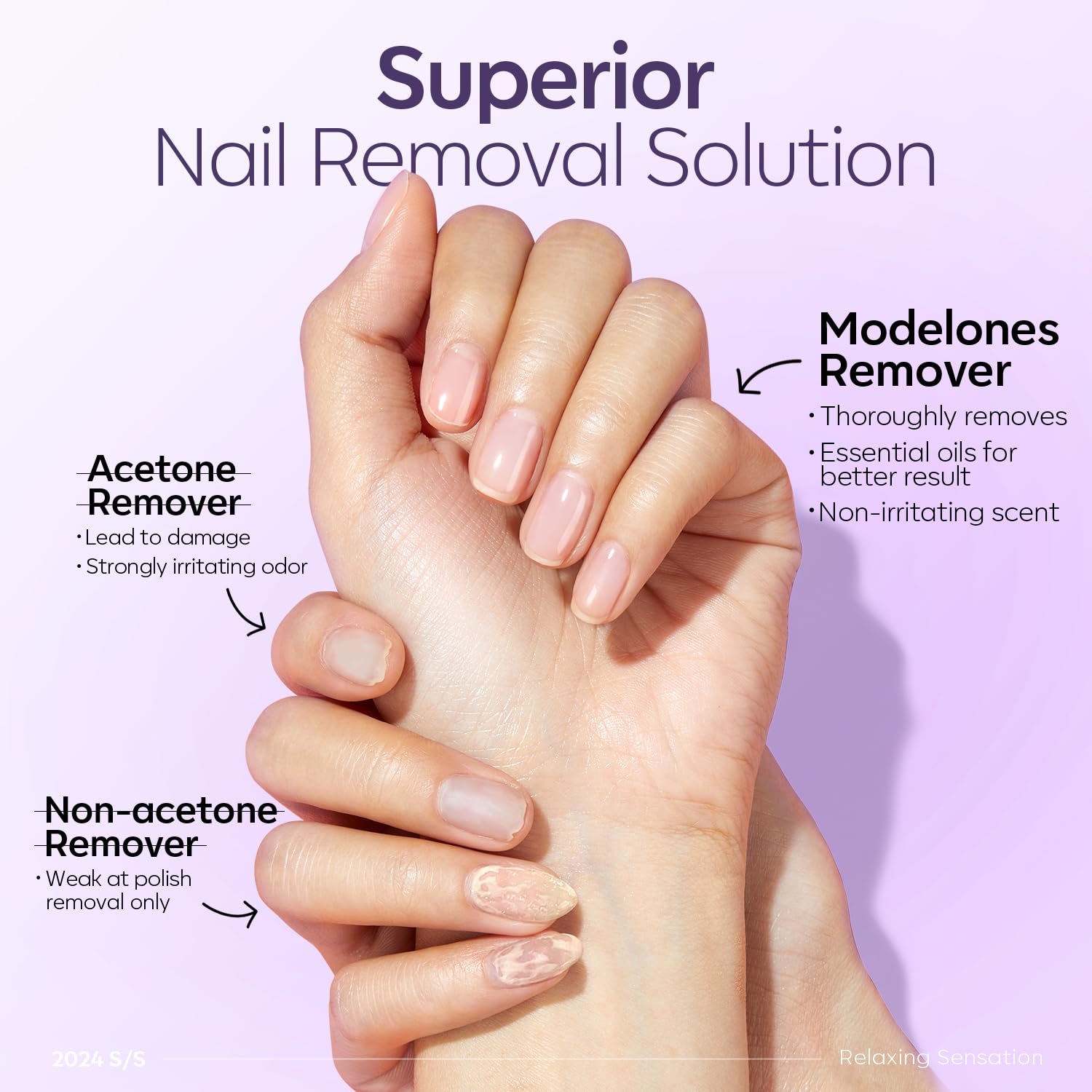 Modelones glitter gel remover swatch shows sparkle-ready nails