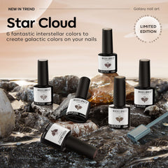 Modelones glitter nude gel polish blends neutral tone with subtle sparkle