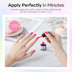 Modelones glitter top coat adds sparkle and texture for festive nails.