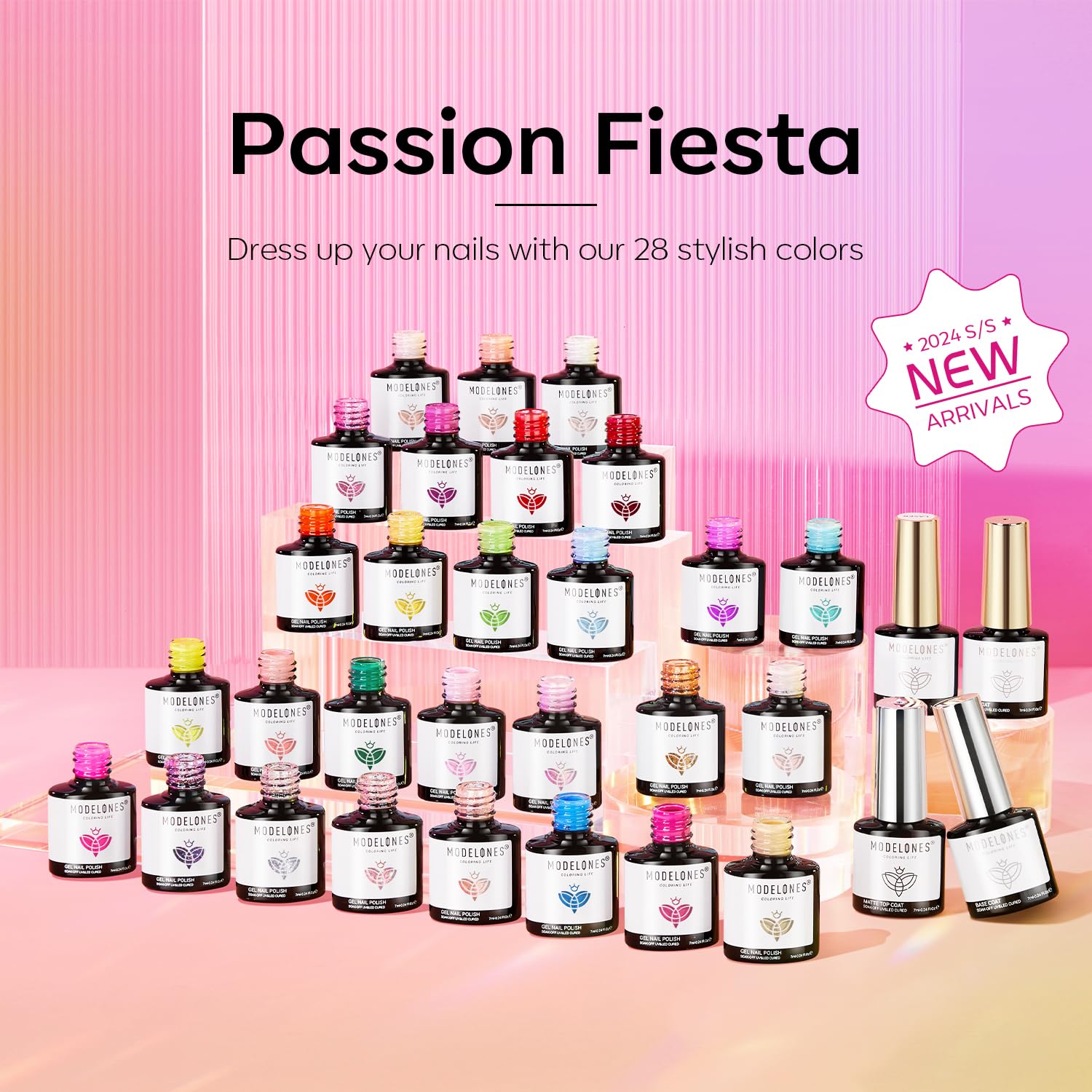 Modelones glossy top coat delivers high-shine finish for gel nails