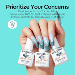 Modelones holographic glitter polish adds festive nail shine