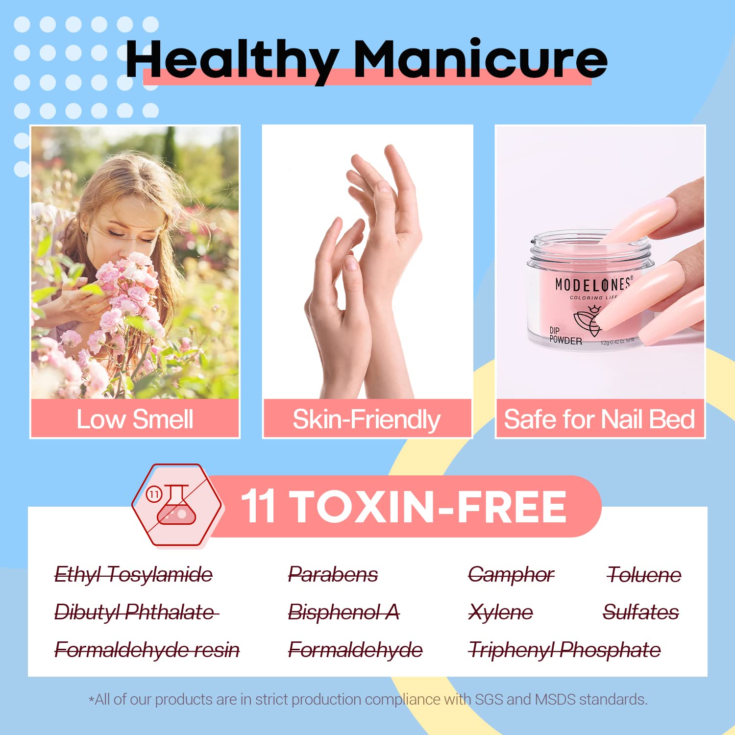 Modelones large 1 oz capacity for daily manicure needs.