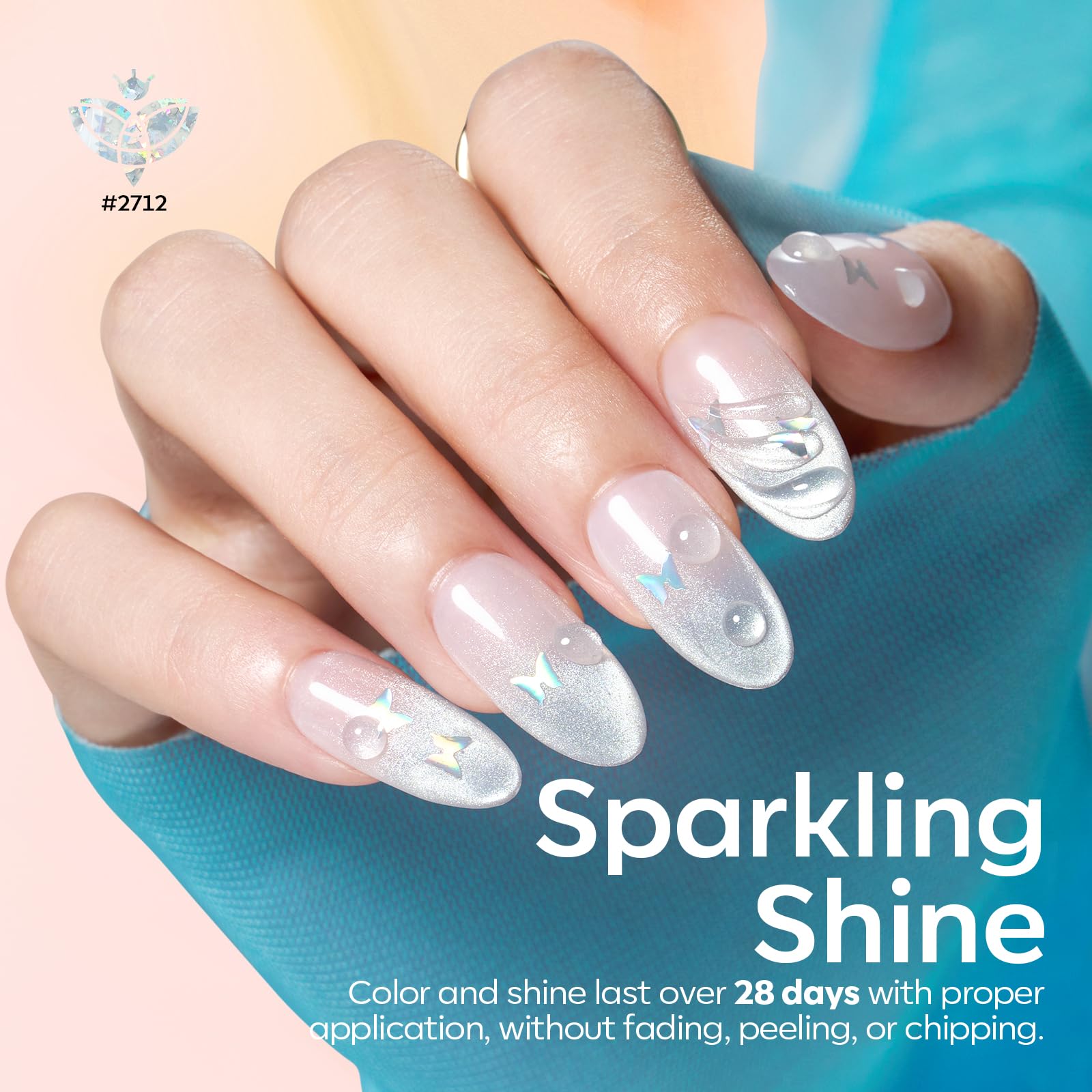 Modelones laser butterfly polish creates iridescent wing accents