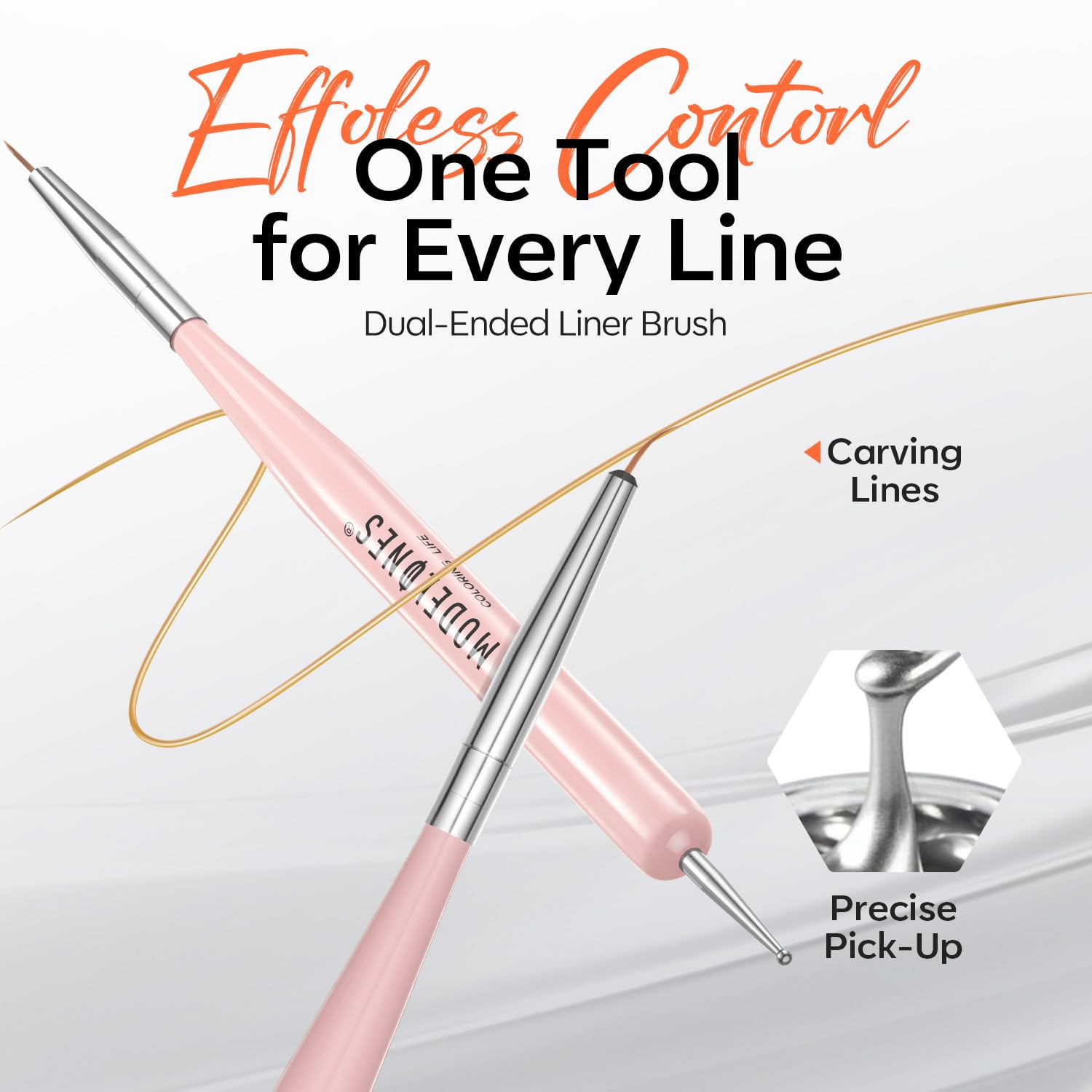 Modelones liquid chrome applies smoothly for self-leveling, beginner-friendly nails.