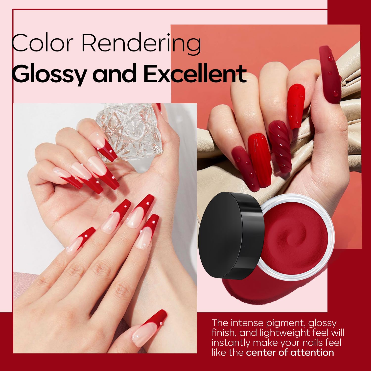 Modelones liquid set with bond, base, activator, top coat for durable color