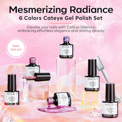 Modelones magnet included to create customizable cat-eye effects on nails.