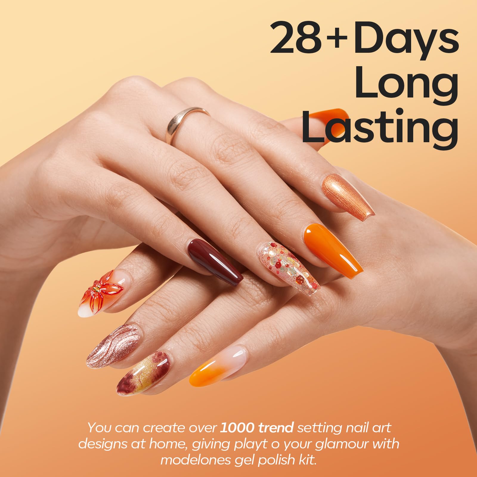 Modelones matte top coat finish for a sophisticated velvety look