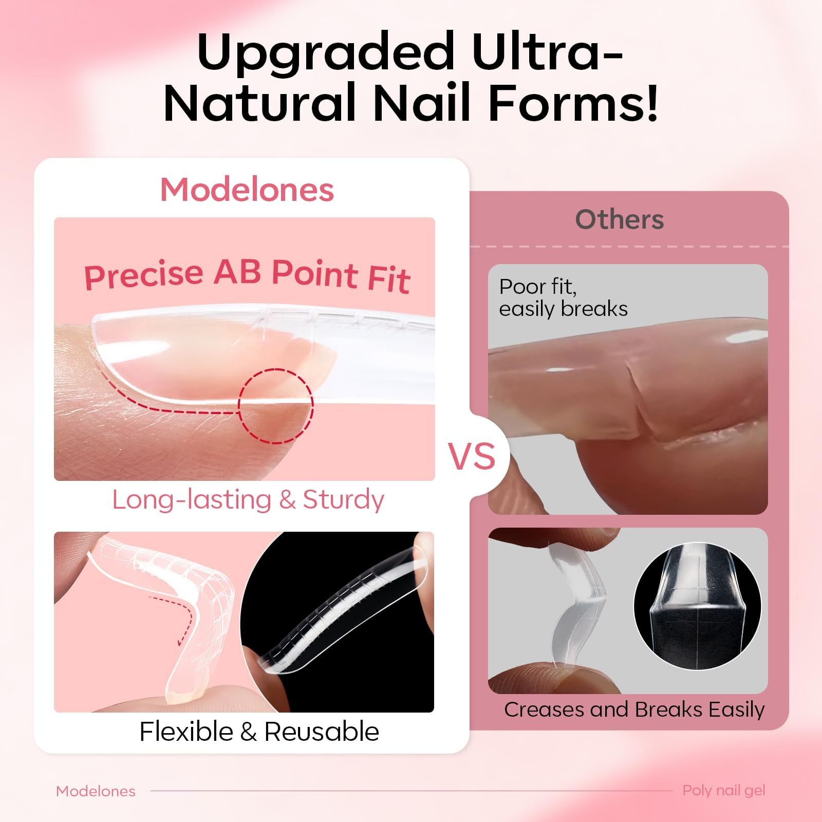 Modelones nail brush included for accurate gel sculpting.