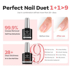 Modelones nail dehydrator prep for better adhesion and longer wear.