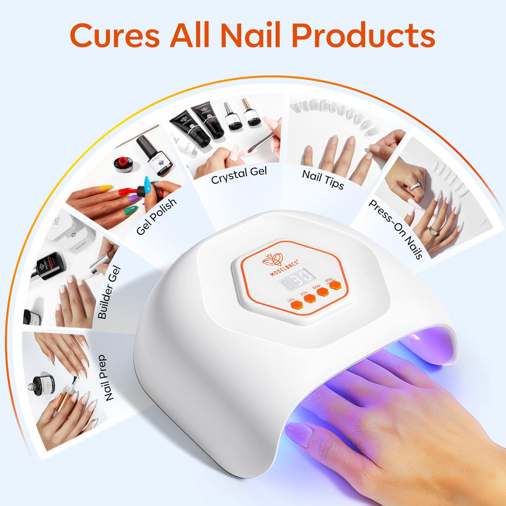 Modelones nail lamp with four timer settings for precise curing