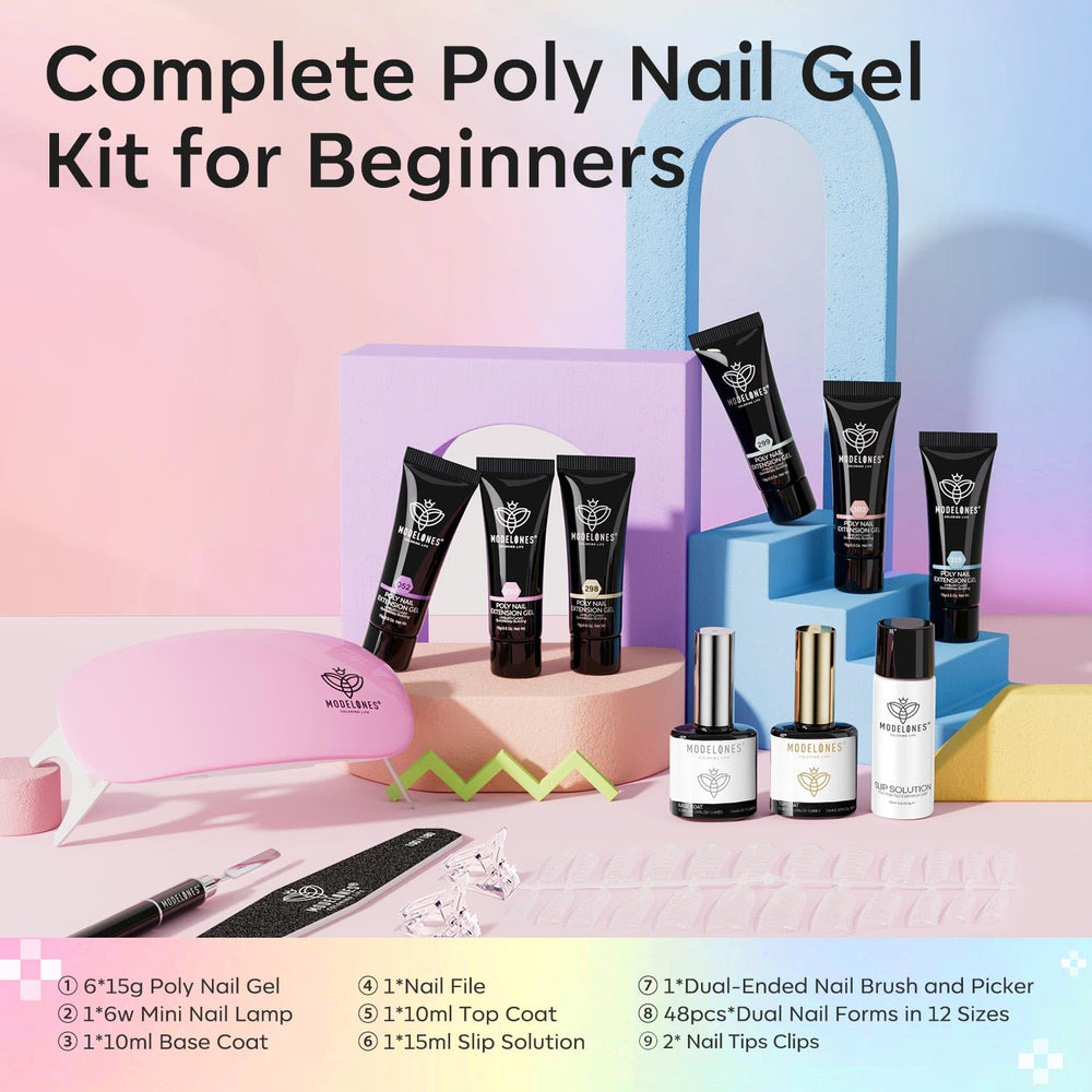 Modelones 6W nail lamp provides fast curing for quick manicures.