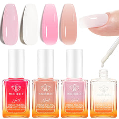 Modelones Nail Strengthener Kit packaging with four colorful bottles for versatile daily wear.