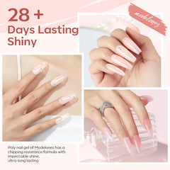 Modelones nail tips clip 2pc for easy shaping and securing