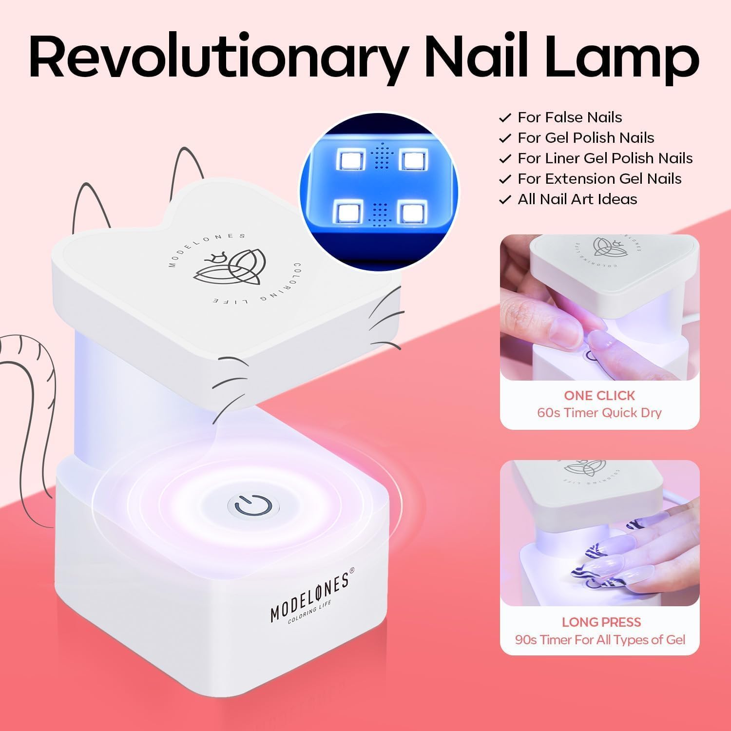 Modelones nail tips clipper for clean, precise shaping.