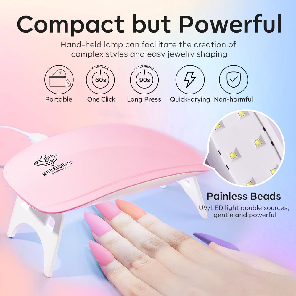 Modelones nail tips clips keep extensions secure during application.