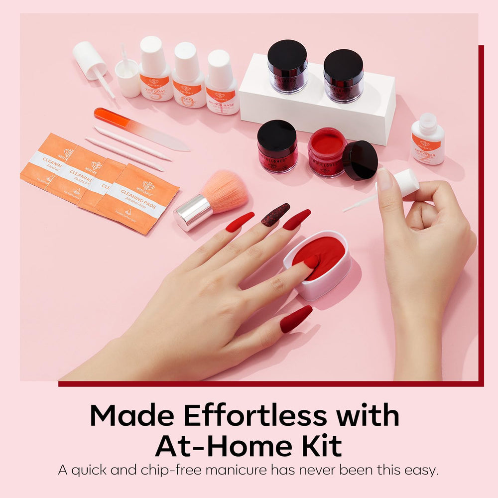 Modelones no-lamp dip powder air-dries for quick nails at home
