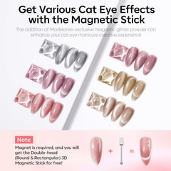Modelones nude pink holographic color swatches for chic nails