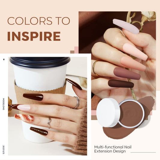 Modelones packaging highlights the six-color nude acrylic set.