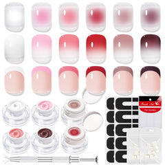 Modelones Pat Painting Gel Nail Polish Rose Garden shows vibrant color for ombre nails