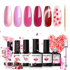 Modelones pitaya hot pink cat-eye gel polish for bold nails with shimmering depth.