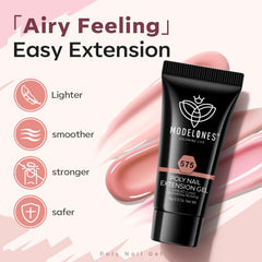 Modelones poly gel cure under lamp in 90 seconds