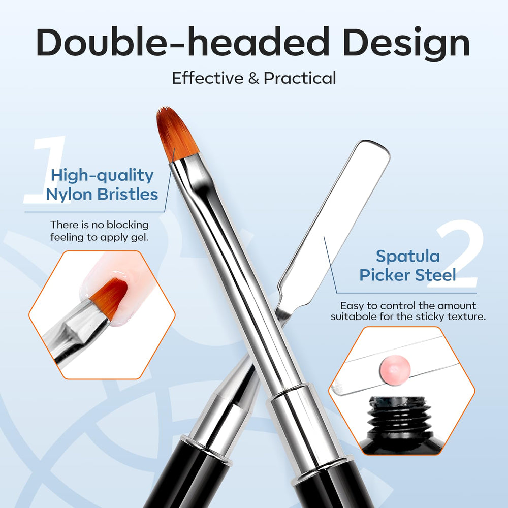 Modelones poly gel extension setup for at-home salon results