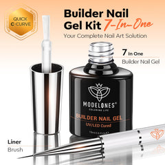 Modelones 9mm liner brush detail for perfect C-curves.